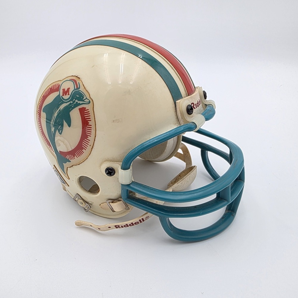 Vintage Riddell NFL Miami‎ Dolphins Replica 3 5/8 Mini Football Helmet